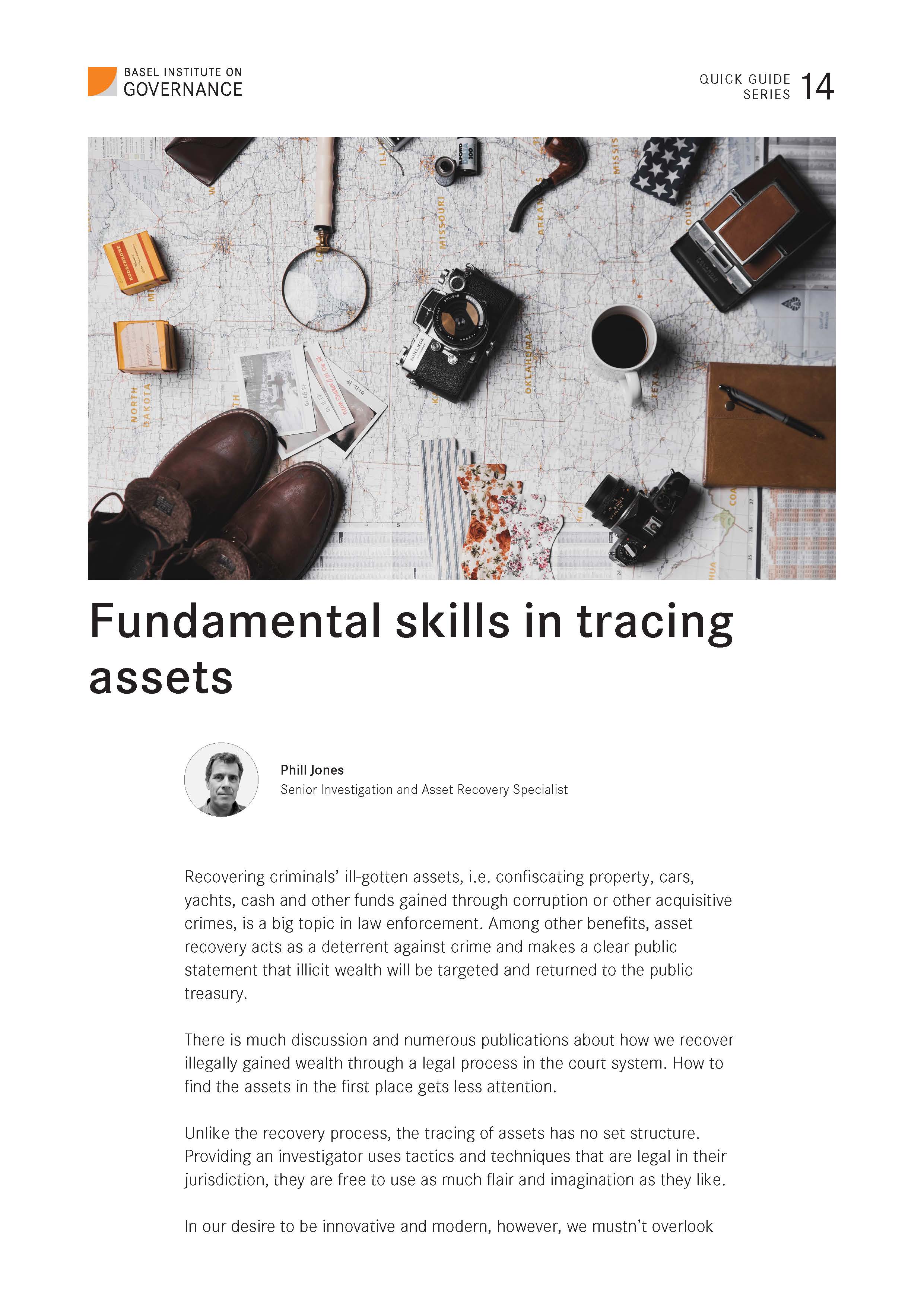Quick Guide 14: Fundamental skills in tracing assets cover