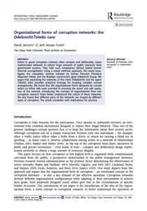 Organisational forms of corruption networks: the Odebrecht-Toledo case