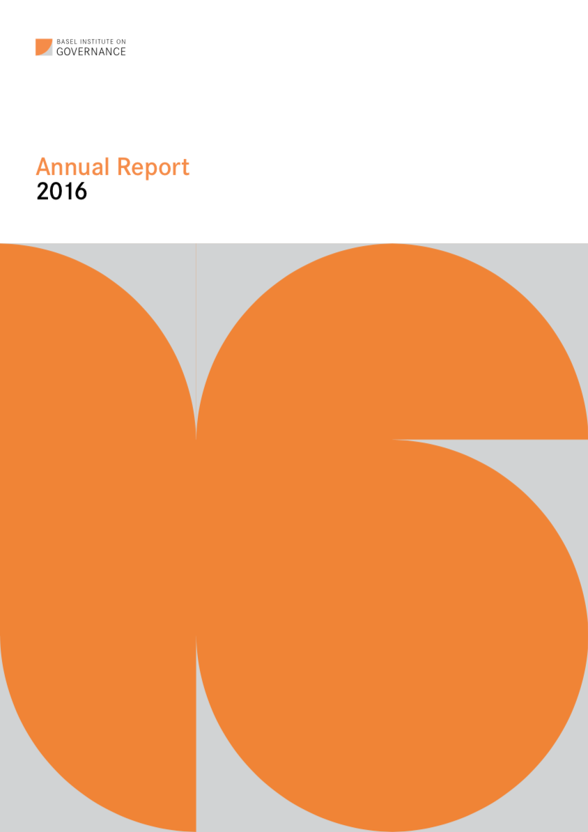 Annual Report 2016 cover