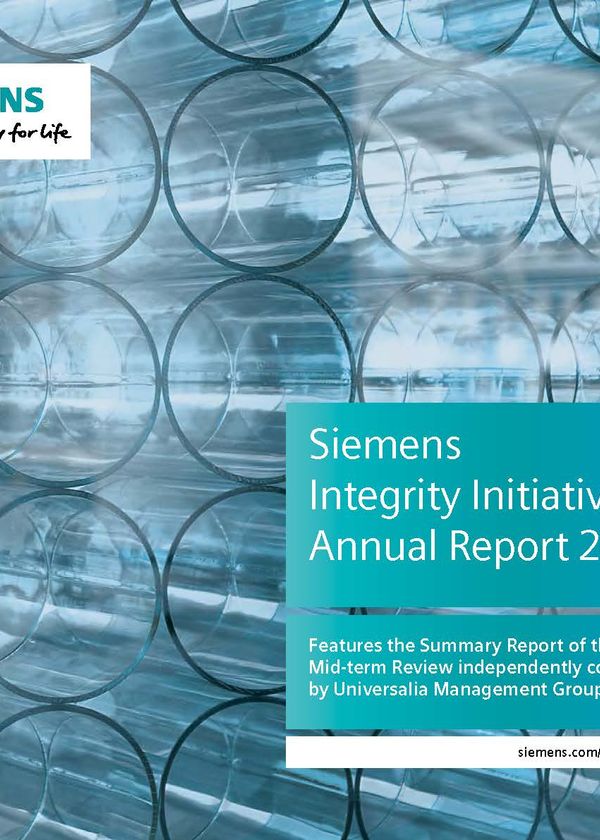 Siemens Integrity Initiative Annual Report 2017