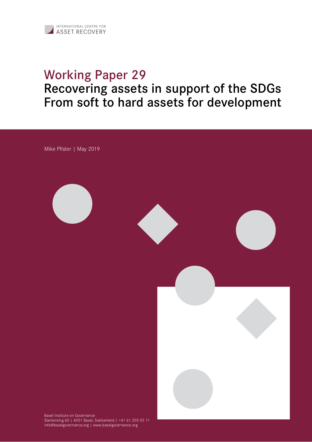 Working Paper 29: Recovering assets in support of the SDGs – from soft to hard assets for development cover