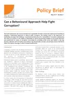 Policy Brief 1: Can a behavioural approach help fight corruption?