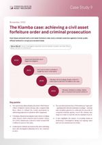 Case Study 9: The Kiamba case: achieving a civil asset forfeiture order and criminal prosecution
