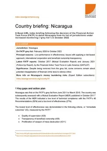 Basel AML Index briefing: Nicaragua's delisting from the FATF grey list