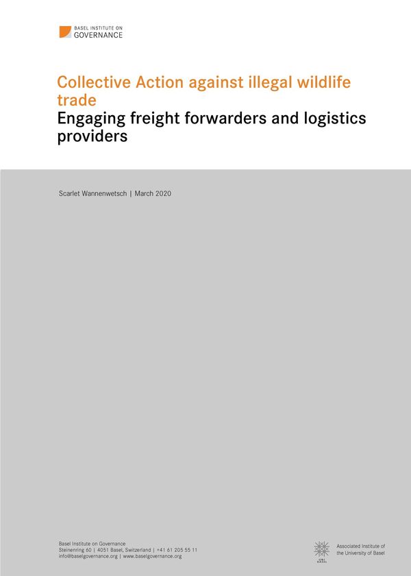 Collective Action against illegal wildlife trade: Engaging freight forwarders and logistics providers