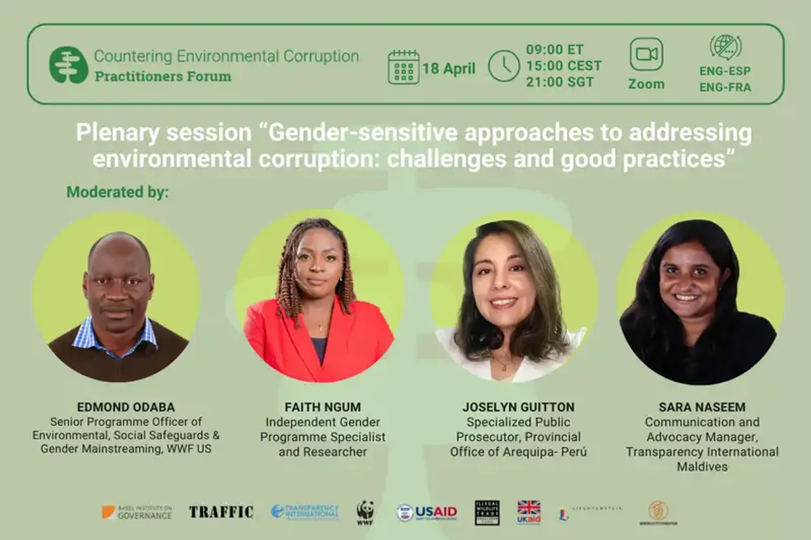 Countering Environmental Corruption Practitioners Forum – Plenary Session