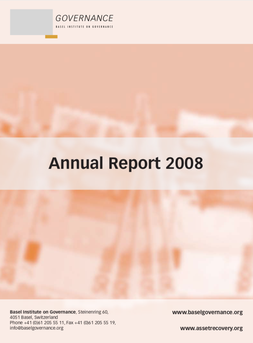 Annual Report 2008 cover
