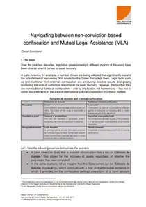Navigating between non-conviction based confiscation and Mutual Legal Assistance (MLA)