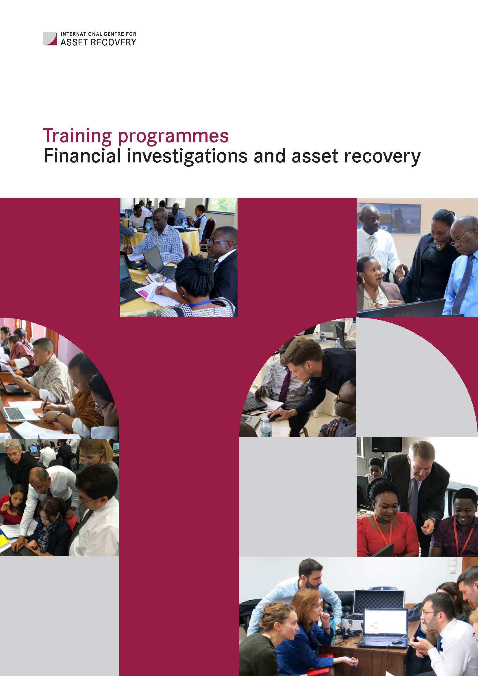 Brochure: Training programmes – Financial investigations and asset recovery cover