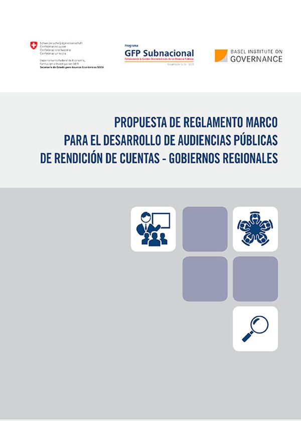 Propuesta de reglamento marco para el desarrollo de audiencias públicas de rendición de cuentas - gobiernos regionales