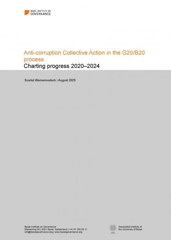 Anti-corruption Collective Action in the G20/B20 process: Charting progress 2020–2024