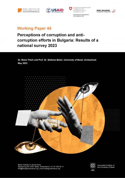 Working Paper 44: Perceptions of corruption and anti-corruption efforts in Bulgaria: Results of a national survey 2023 cover