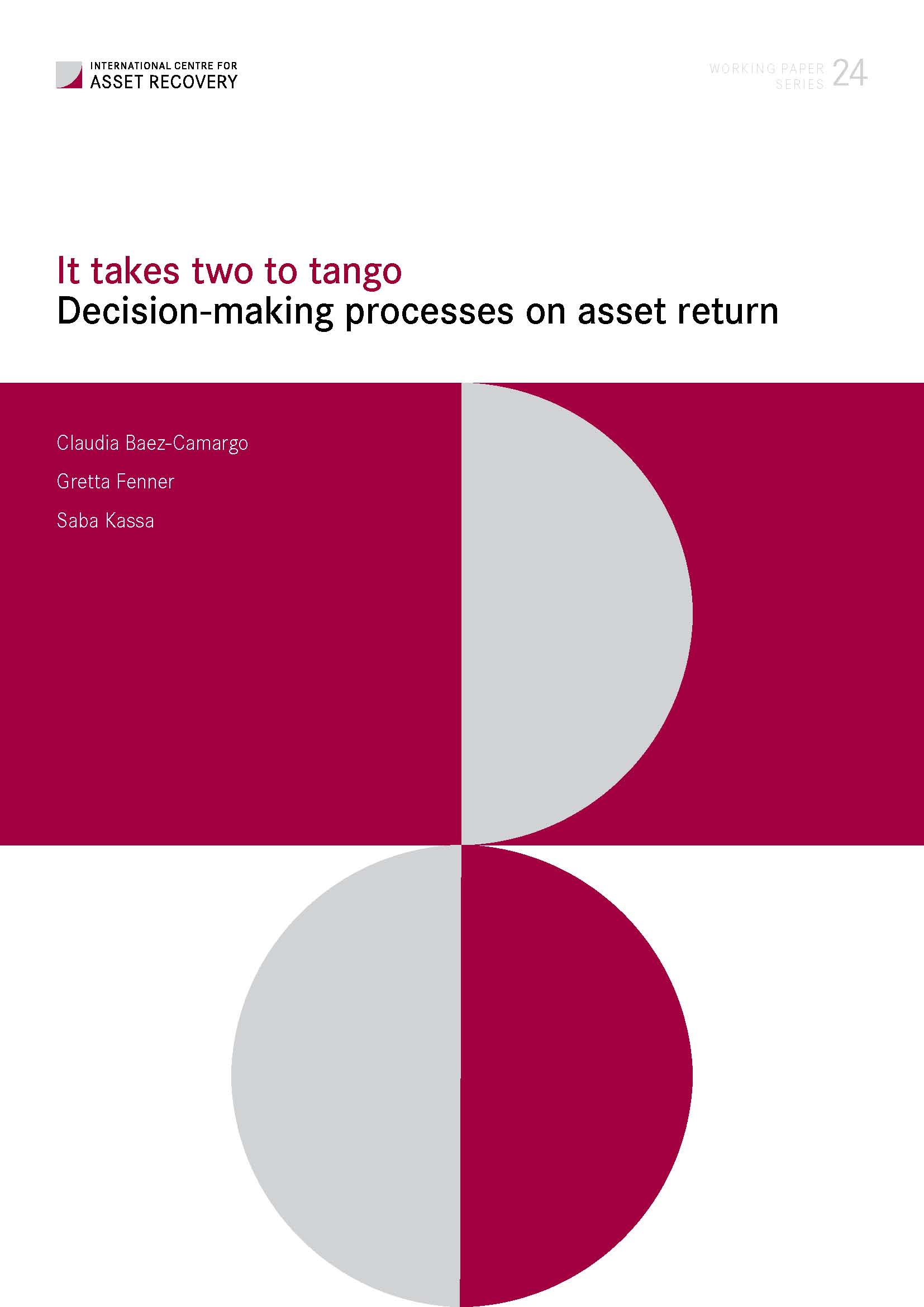 Working Paper 24: It takes two to tango. Decision-making processes on asset return cover