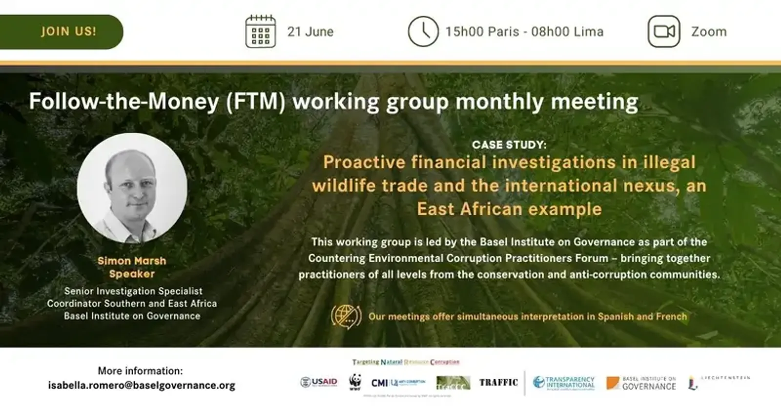 Proactive financial investigations in illegal wildlife trade – a Follow-the-Money Working Group meeting