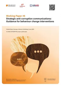 Working Paper 45: Strategic anti-corruption communications – Guidance for behaviour change interventions