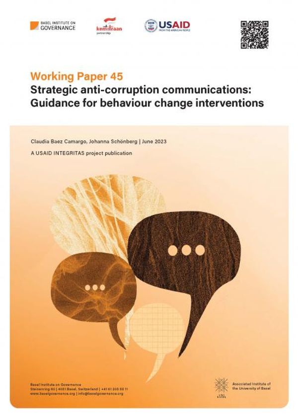 Working Paper 45: Strategic anti-corruption communications – Guidance for behaviour change interventions