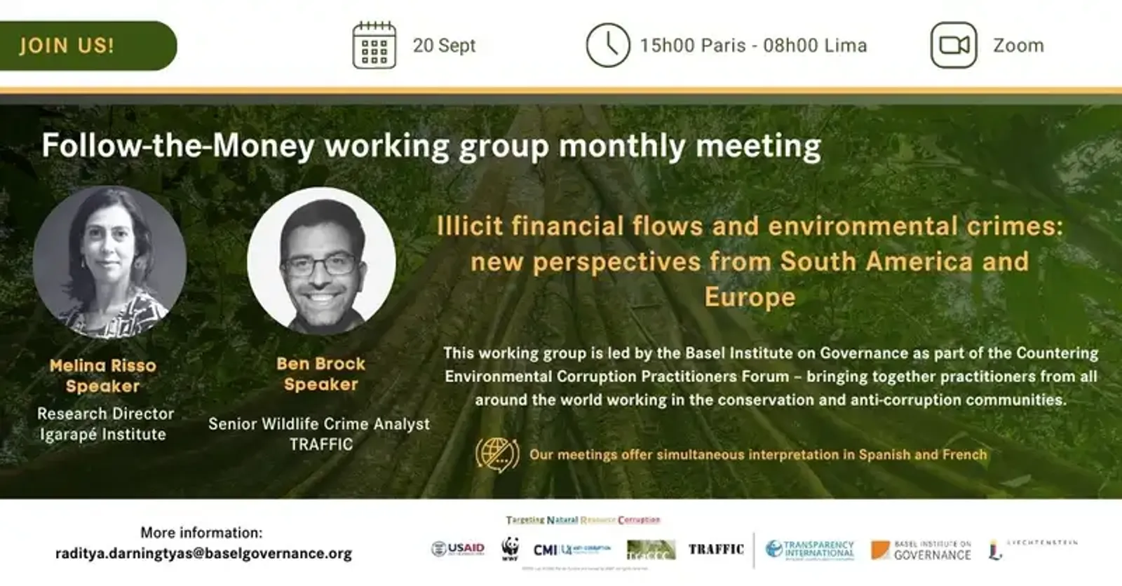 Illicit financial flows and environmental crimes: new perspectives from South America and Europe - a Follow-the-Money Working Group meeting