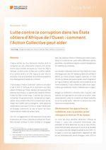 Policy Brief 11: Lutte contre la corruption dans les États côtiers d’Afrique de l’Ouest : comment l’Action Collective peut aider