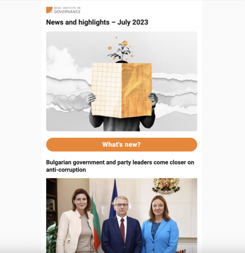 Basel Institute newsletter - July 2023 cover