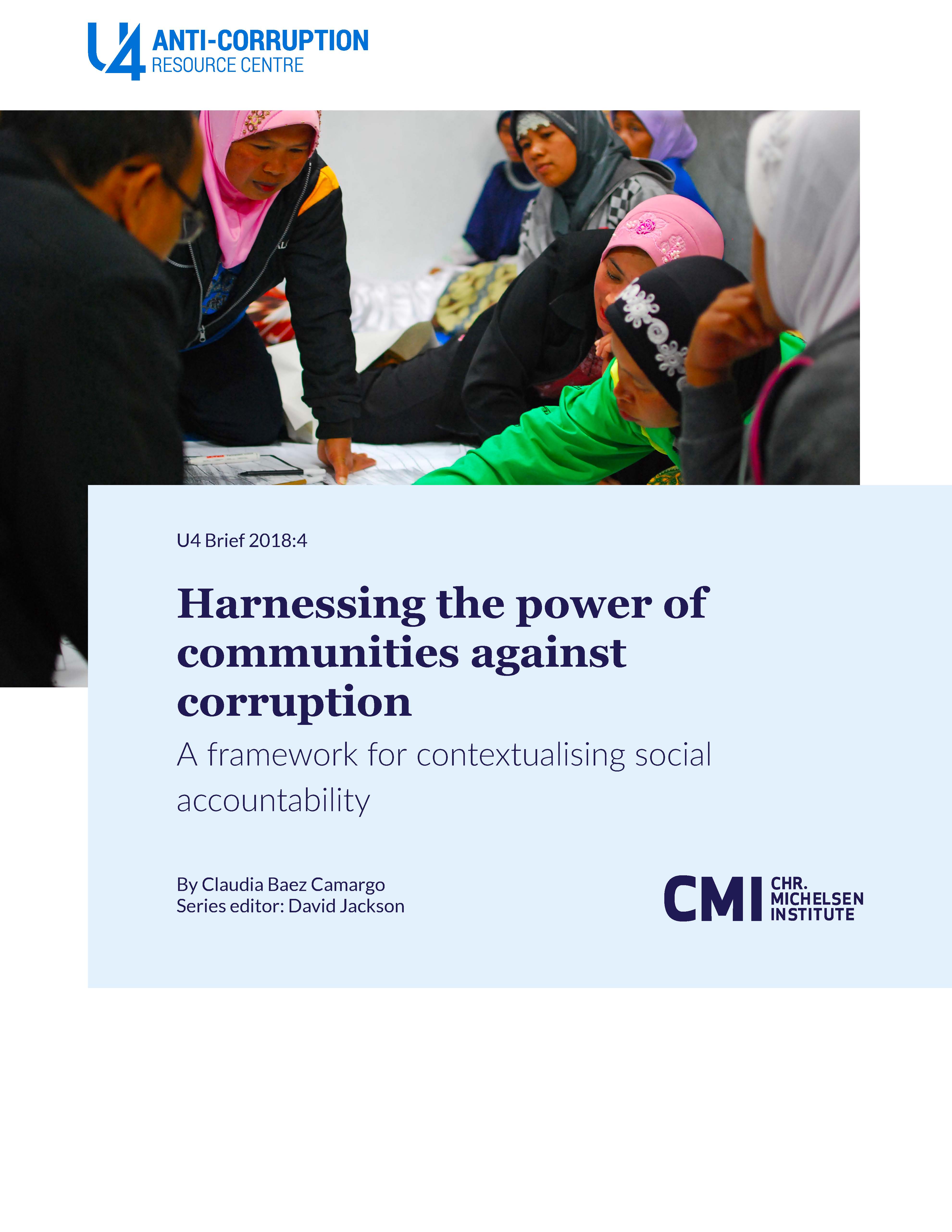 Harnessing the power of communities against corruption cover