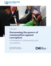 Harnessing the power of communities against corruption