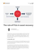 Quick Guide 7: The role of FIUs in asset recovery