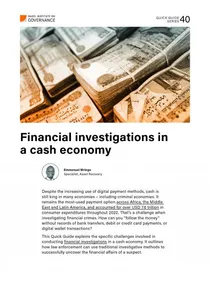 Quick Guide 40: Financial investigations in a cash economy