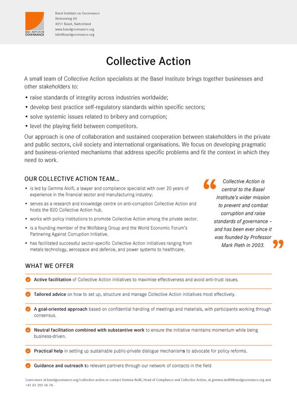 Flyer: Anti-Corruption Collective Action