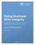 Doing Business With Integrity: Stories from SMEs in Europe and Eurasia