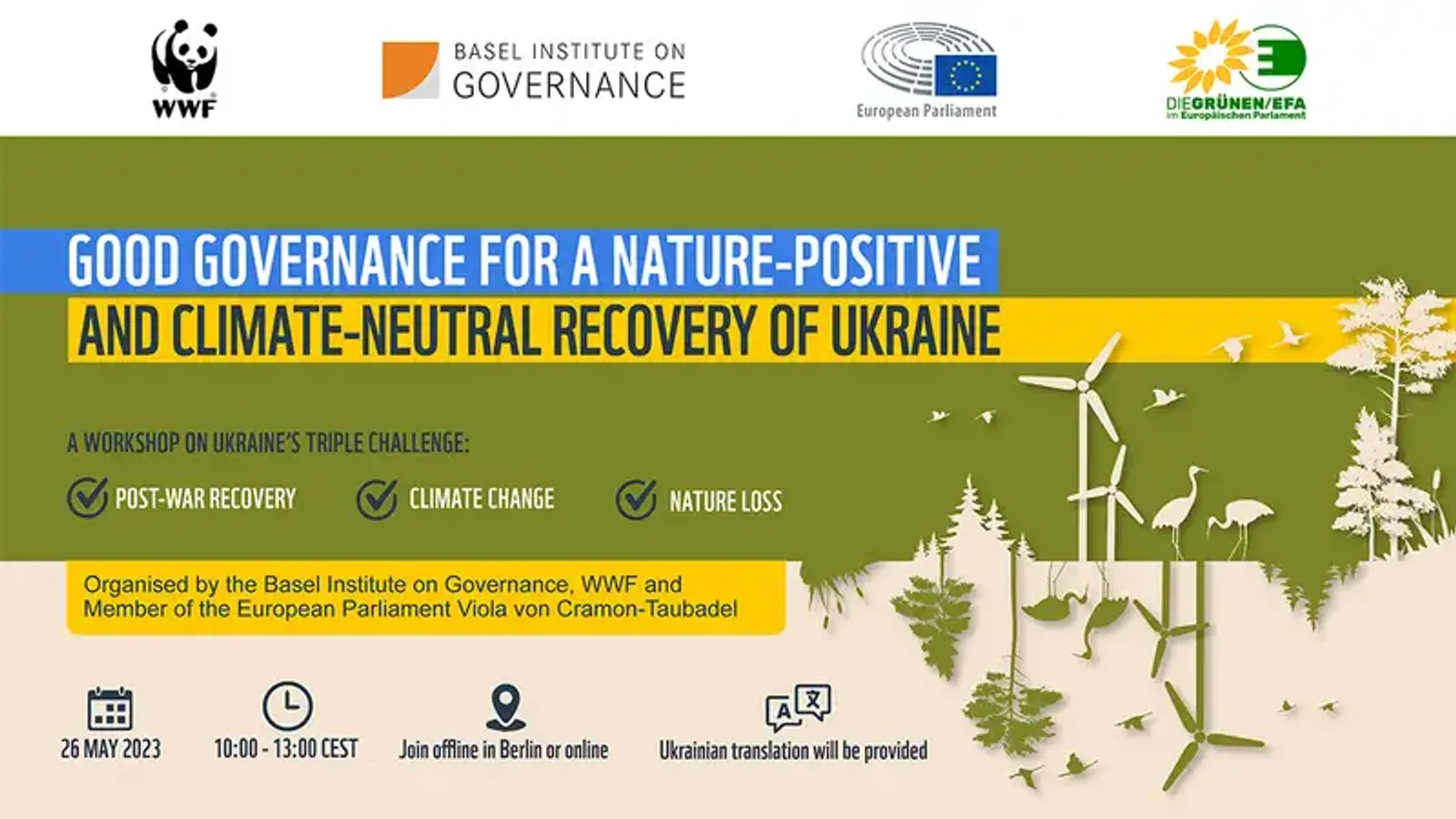 Workshop: Good governance for a nature-positive and climate-neutral recovery of Ukraine