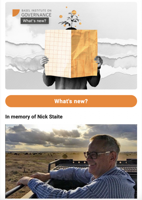 Basel Institute newsletter - February 2024 cover