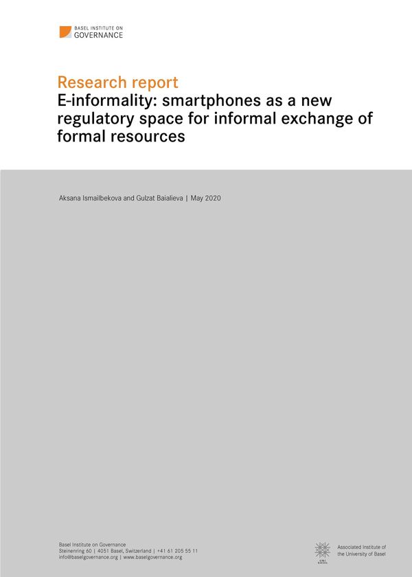E-informality: smartphones as a new regulatory space for informal exchange of formal resources