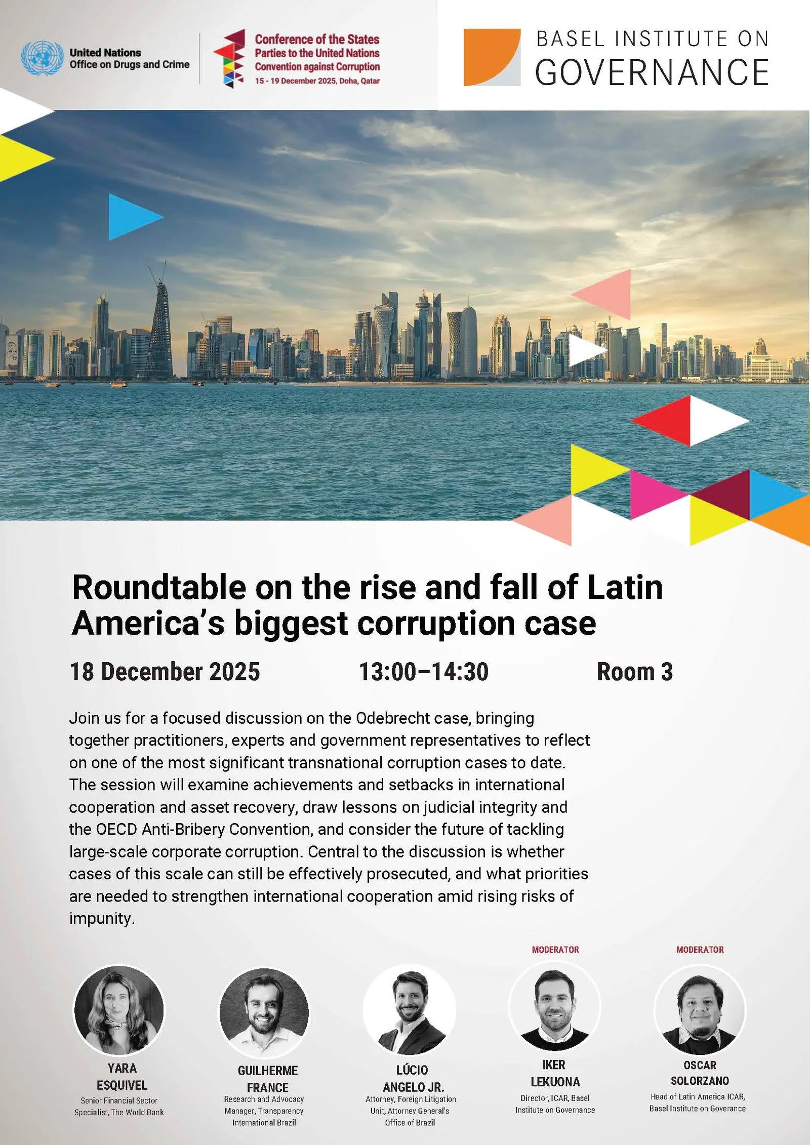 Roundtable on the rise and fall of Latin America’s biggest corruption case (CoSP11 special event)