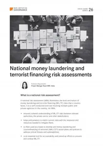 Quick Guide 26: National money laundering and terrorist financing risk assessments