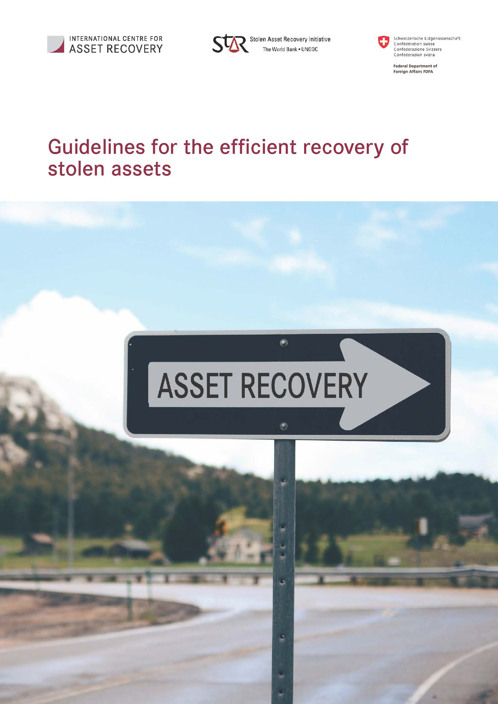 Guidelines for the efficient recovery of stolen assets cover